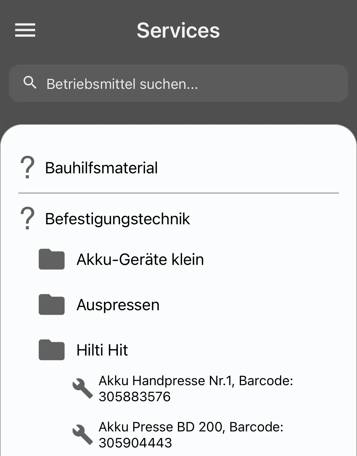 icon related to Betriebsmittelmanagement